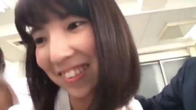 Cute Asian Schoolgirl Rina Gets Fucked in a Classroom